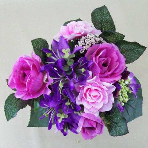 Purple deals artificial flowers